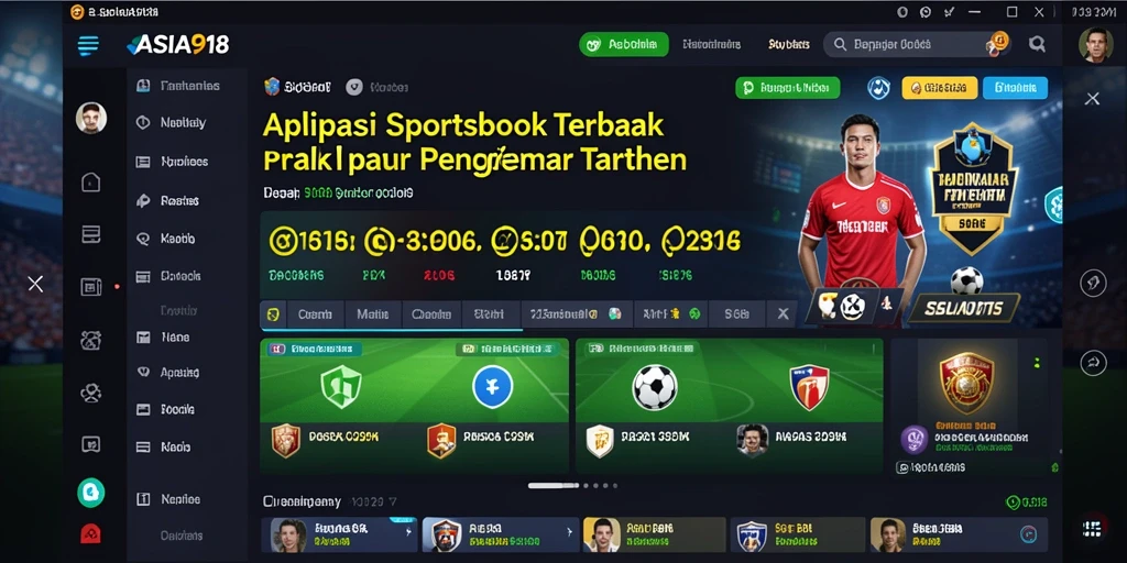 Screenshot utama ASIA918 menampilkan tampilan taruhan olahraga yang menarik.