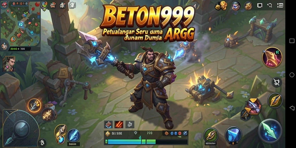 Tangkapan layar menunjukkan pertempuran seru dalam gameplay ARPG BETON999.