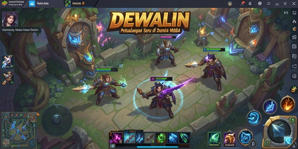 Tampak mendebarkan dalam pertempuran MOBA di DEWALIN.