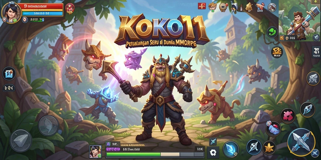Screenshot KOKO11 menampilkan momen seru dalam pertempuran MMORPG.