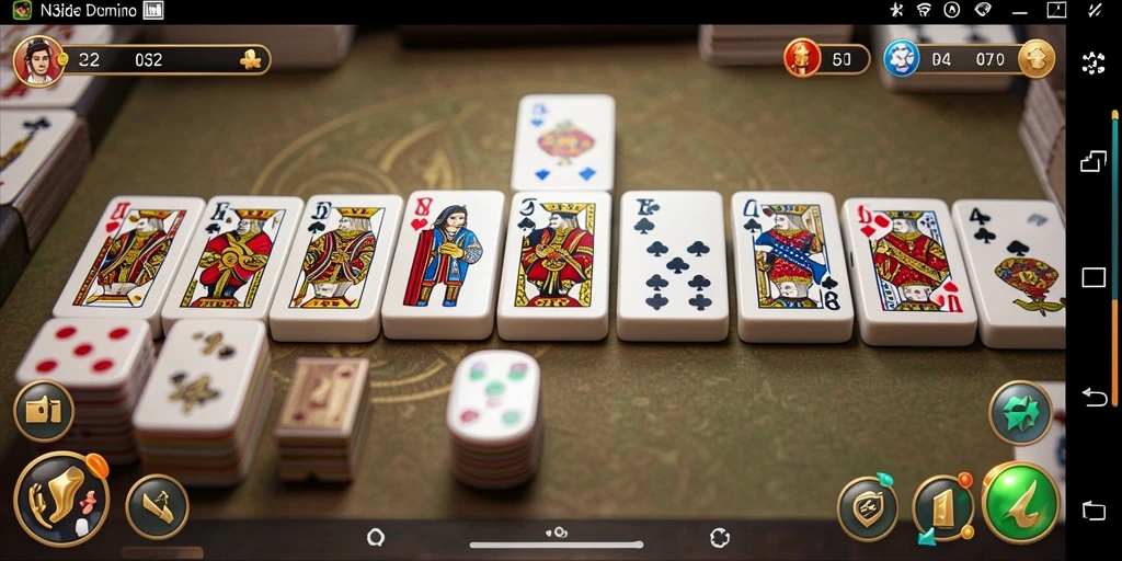 Screenshot N32 menampilkan momen seru dalam permainan Domino.