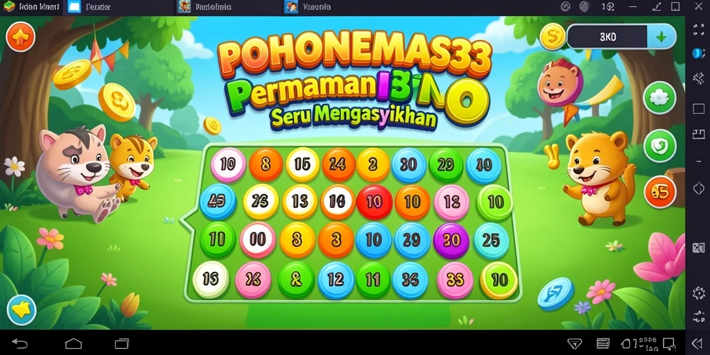 Tampilan gameplay POHONEMAS33 yang seru dan interaktif.