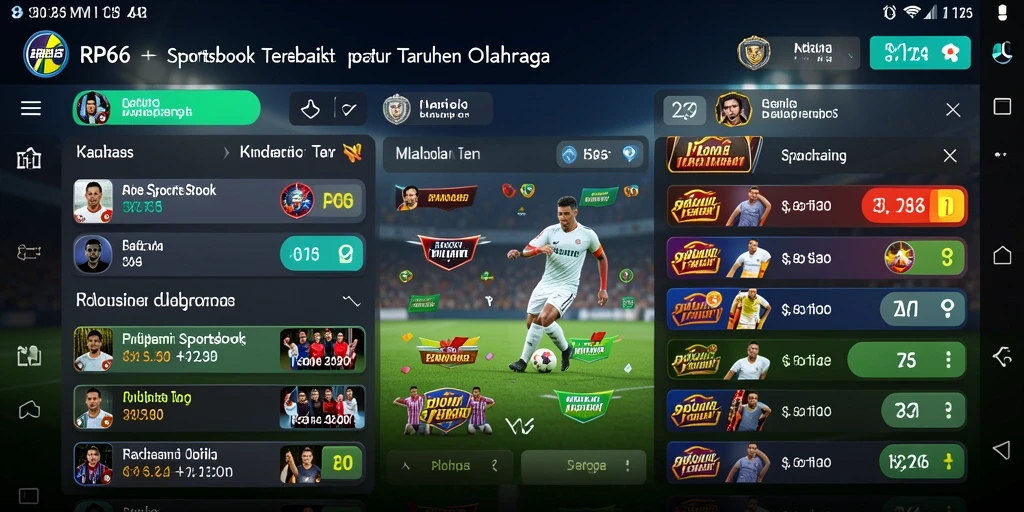 Tampilan gameplay RP66 yang menarik dalam taruhan olahraga.